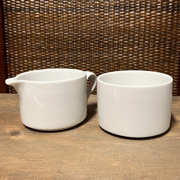 Dansk Bistro Christianshavn Blue - Vintage Cream & Sugar Jar Lid Set NWOT - Picture 14 of 16